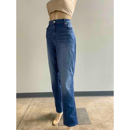 Pantalones de mezclilla Kimmie de pierna recta talla 34 nuevos con etiquetas 7 For All Mankind b (aire) - Imagen 3 de 6