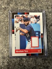 2022 Donruss Abraham Toro Jersey Relic 1988 Retro Seattle Mariners Read!