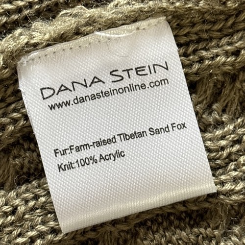 Dana Stein Tibetan Sand Fox Fur Sweater Vest Medium Long Line Designer Mob Wife - Picture 12 of 17