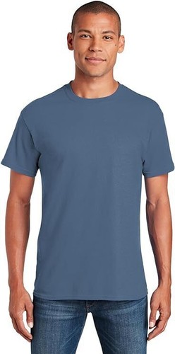 Gildan (5-pack) Indigo Blue Solid Ultra Cotton Short Sleeve Blank Tee T-Shirt - Picture 5 of 7
