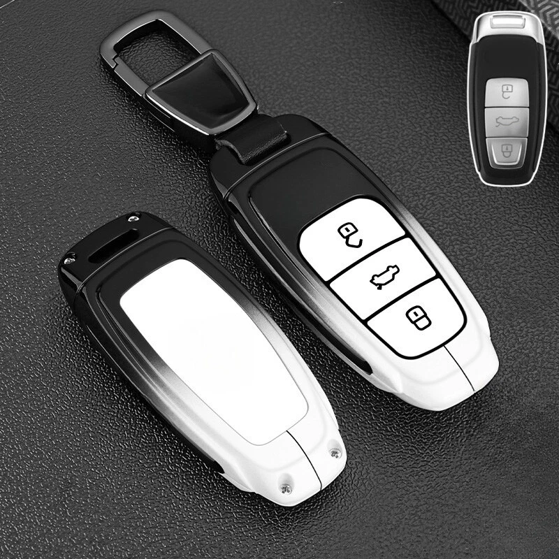 Zinc Alloy TPU Car Key Fob Case Cover For Audi A3 A6 A7 A8 S8 Q8 S3 SQ8 E-Tron - Image 4 of 4