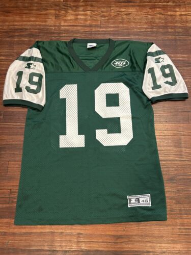 Vintage 90s Starter New York Jets Keyshawn Johnson Mens 46 Sz M Football Jersey - 第 1/9 張圖片