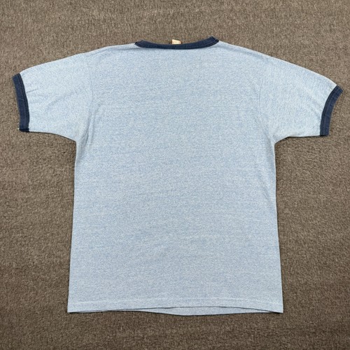 Vintage Ol' Salt Windjammer Ringer T-Shirt Herren mittelblau zweifarbig Bar 80er - Bild 6 von 8