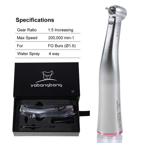 Dental Glasfaser 1:1 1:5 Erhöhung Druckknopf Gegenwinkel Handstück E-Type - Bild 21 von 25