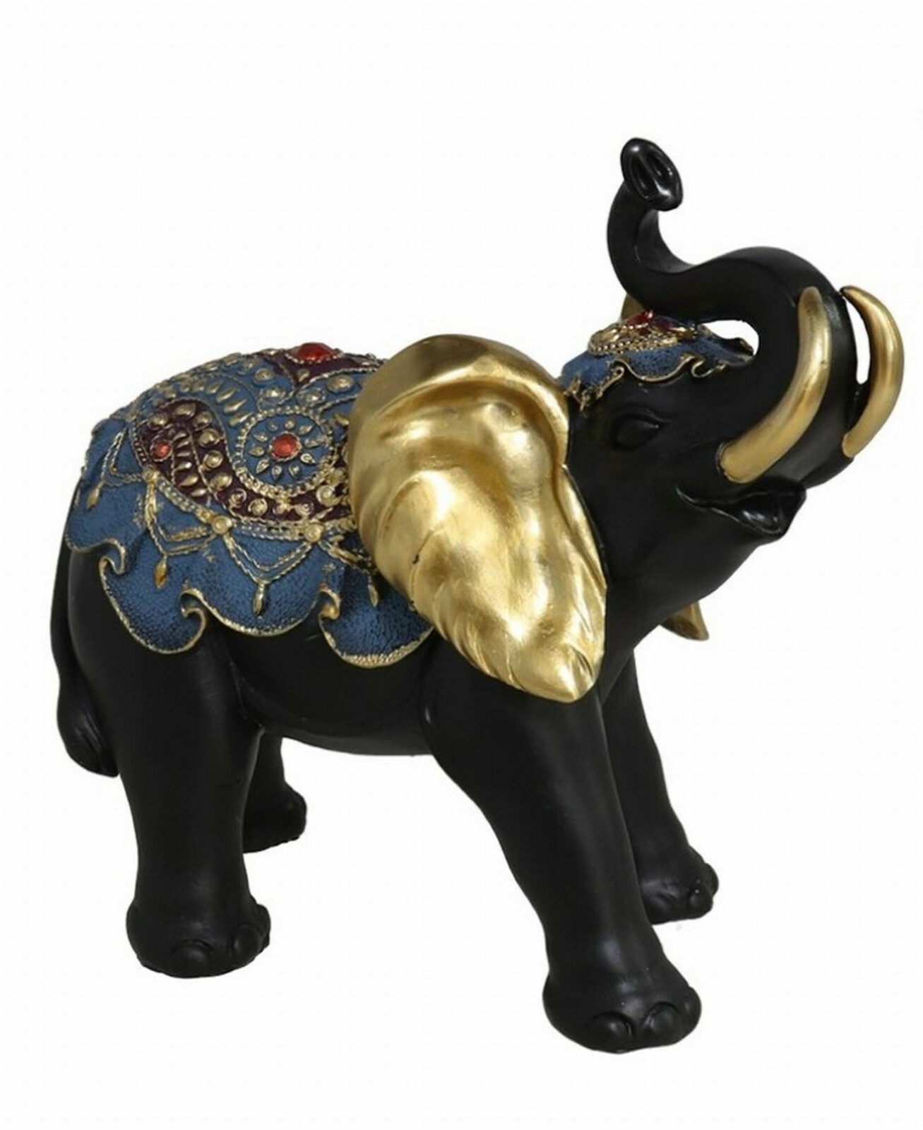 FIGURA DECORACIÓN ELEFANTE KAMALAKSHI 22 X 40 X 20 CM (27027)