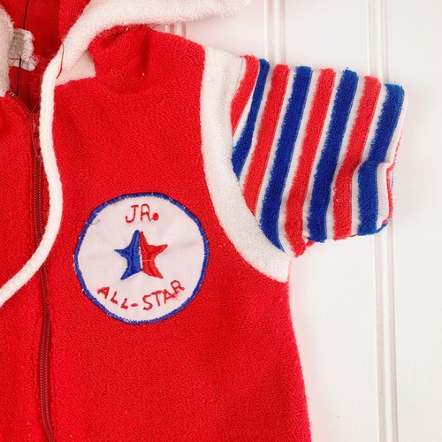 Mono Vintage Tiny Tots Junior All Star Terry con Cremallera Con Capucha Una Pieza 3-6 Meses - Imagen 2 de 4