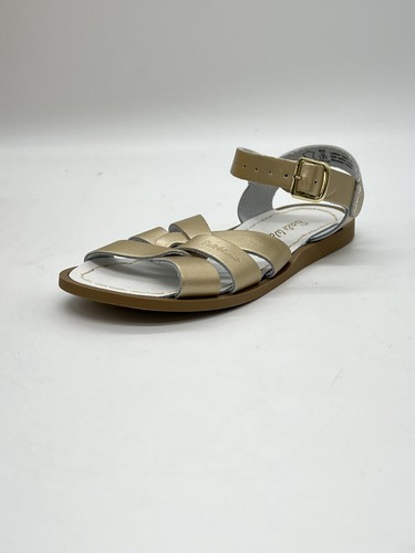 Salt Water Sandals Gold Girl’s Size 12 Model 820 - Picture 4 of 14