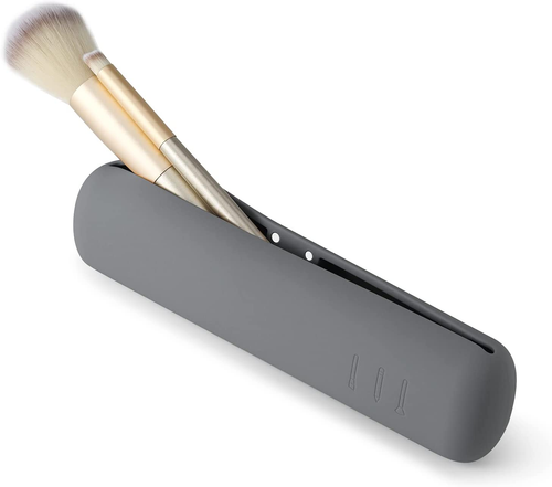 Travel Makeup Brush Holder with Strong Magnetic Buckle, Silicone Make up Brush P - Picture 10 of 12