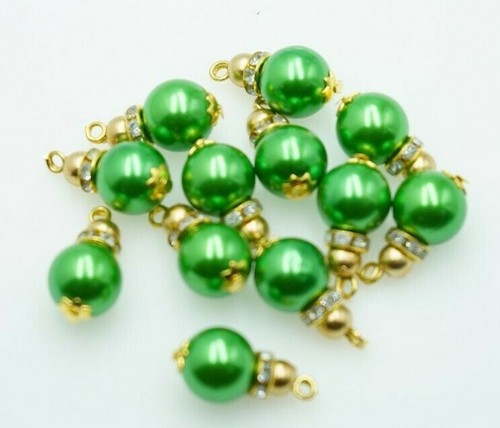 10 Stück 2 cm 10 mm Perlen Indianer Quaste für Rand, Bluse, Brautkleid alle Farben - Bild 34 von 48