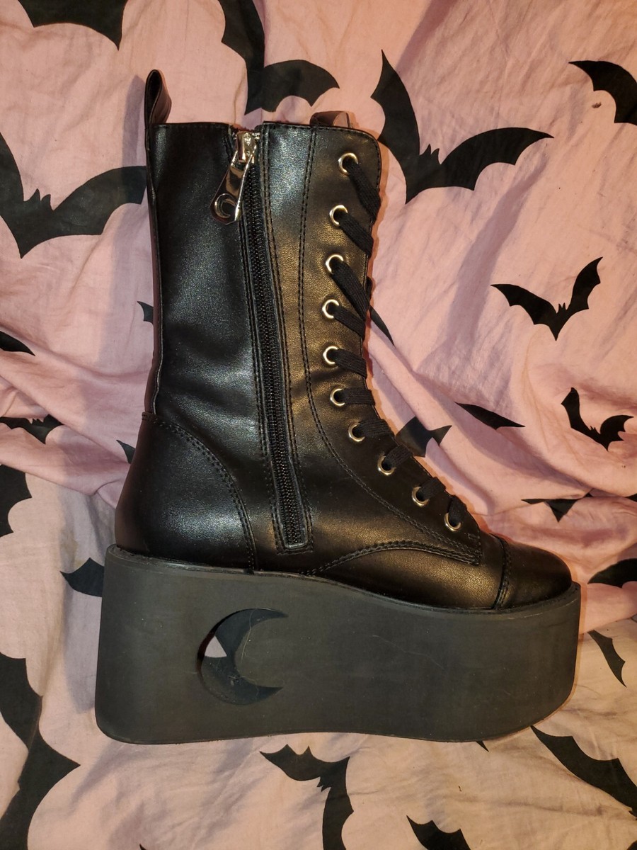 Killstar Eternal Eclipse Moon Boots Hot Topic Dollskill Widow