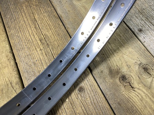 .OLD SCHOOL BMX MX ALLOY RIGIDA RIMS BMX WHEELS MADE IN HOLLAND 22 x 406 NOS - Picture 8 of 10