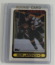 1990-91 Topps Igor Larionov #359 Rookie RC HOF Vancouver Canucks