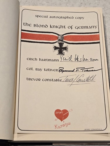 The Blond Knight of Germany Signed by Hartmann and Rall - Bild 2 von 3