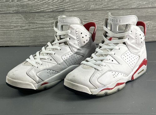Nike Air Jordan 6 Retro White Red Oreo Mens Size 9 2022 CT8529-162 - Picture 6 of 14