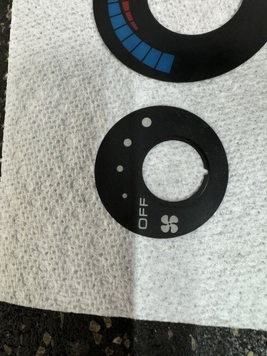1991-1999 95 Mitsubishi 3000GT Dodge Stealth Climate control knobs buttons Faces - Picture 3 of 6