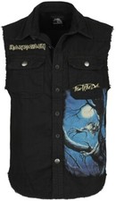 Iron Maiden Vest Jacket Heavy Metal Band Black Sleeveless Fear Of The Dark