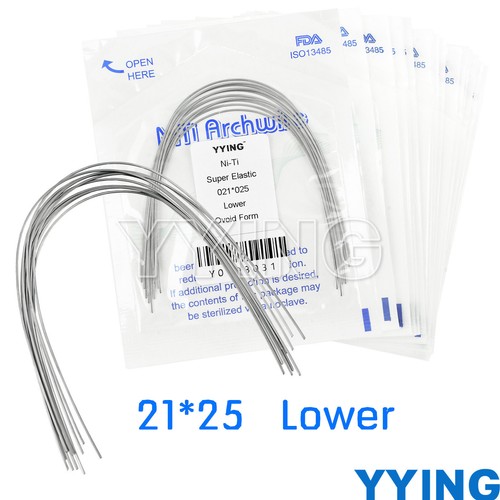 Ortodoncia Dental Super Elástico Niti Arco Alambres Rectangular Forma Ovoide U/L - Imagen 48 de 48