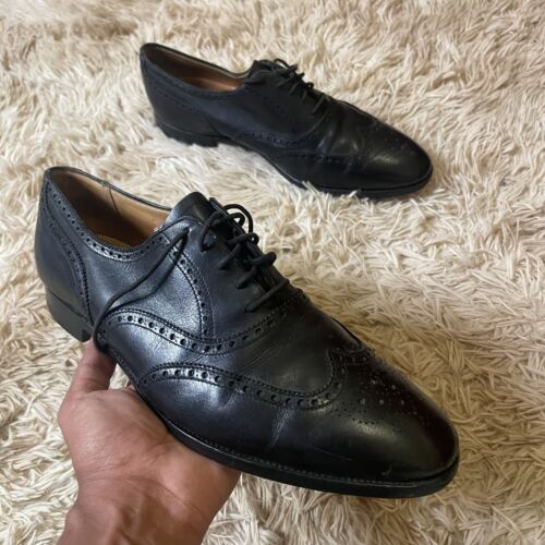 Louis Vuitton Patent Leather Lasercut Accents Brogues 9.5