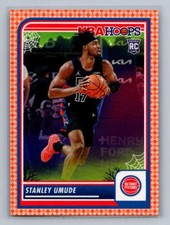 Stanley Umude 2023-24 Hoops Haunted Hoops Orange RC Detroit Pistons #69