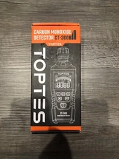 TopTes CT-300 Portable Carbon Monoxide Detector With Audible & Visual Alert NEW