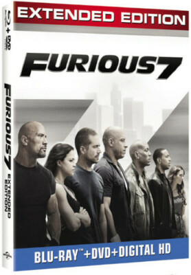 Fast And Furious 7 Extended Edition Blu-Ray - Brand New Sealed ,￼ Slipcover