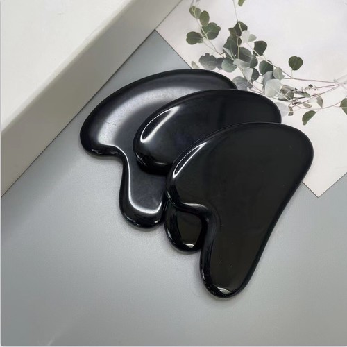 Gua Sha Tool Natural Stone Crystal Scraping Board Facial Body Massage Gemstone - Picture 39 of 47