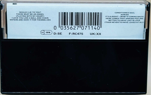 Eurythmics – Be Yourself Tonight Cassette - Picture 2 of 2