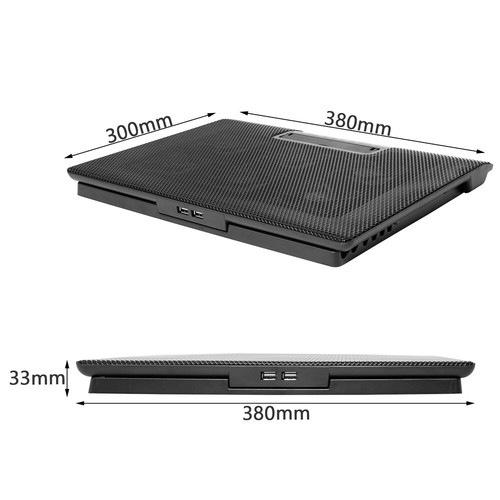 Notebook Laptop Kühler Cooler Kühlpad Ständer 6x LED Lüfter für | 12-17 Zoll - Bild 10 von 12