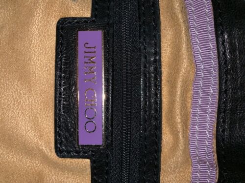 JIMMY CHOO Vintage Biker Leather & Snakeskin Satchel - Picture 8 of 8