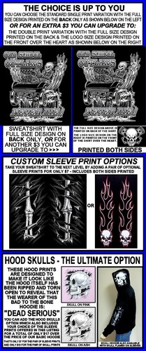 1968-83 OLD SCHOOL MUSCLE HOT ROD DRAG RACE BLOWER CAR SKULL HOODIE SWEATSHIRT - Picture 2 of 12