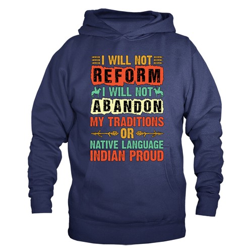 Indianer Indianer Grafik Hoodie - Bild 8 von 10