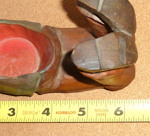 Vintage Anri Wood Carving Pipe Rest Man Anri Italy Signed PIPE NOT INCLUDED - Picture 12 of 14