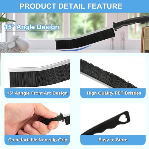 11Pcs Crevice Cleaning Brush Set, Hard Bristle Cleaning Supplies for Kitchen - Picture 2 of 7