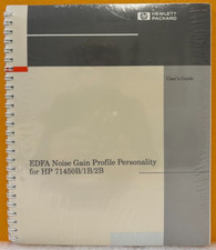 HP / Agilent 70952-90006 1995 EDFA Noise Gain Profile Personality User's Manual.