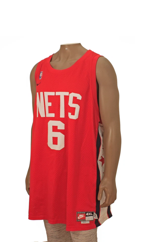 NIKE NEW JERSEY NETS MEN’S #6 KENYON MARTIN BASKETBALL JERSEY: Size 4XL + 2 - Image 2 of 4