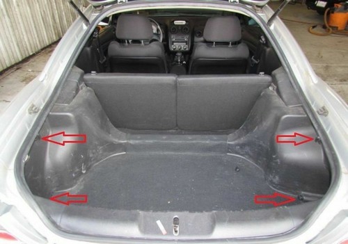 Rear Trunk Envelope Style Mesh Cargo Net for MITSUBISHI ECLIPSE 2000-2012 New - Picture 7 of 10