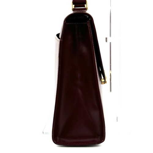 Bolso de Mano Cartier Un Asa Cuero Must Line Auténtico 0079 - Imagen 6 de 12