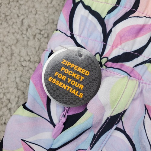NWT AVIA SIZE SMALL S (4/6) PURPLE BLACK GREEN FLORAL ATHLETIC RUNNING SHORTS - Picture 4 of 6