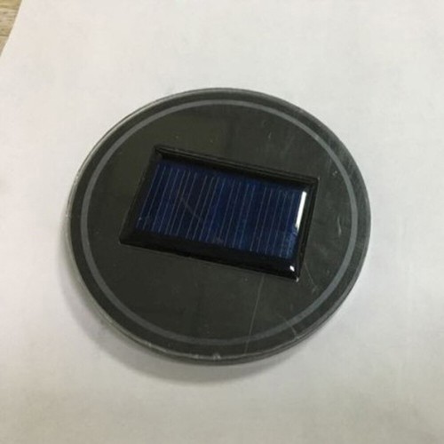 2pcs LED Solar Cup Pad Car Lights Cover Interior Decoration Lamp Accessories - Foto 2 di 13