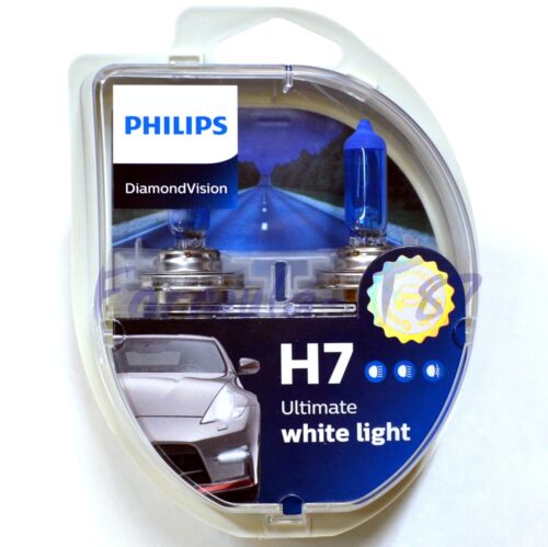 Philips Diamond White 5000K H7 55W Two Bulbs Headlight Low Beam Replace Upgrade - Picture 3 of 14