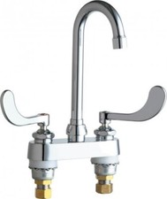 Chicago Faucets 895-317E65VPXKAAB Hot and Cold Water Sink Faucet Polished Chrome