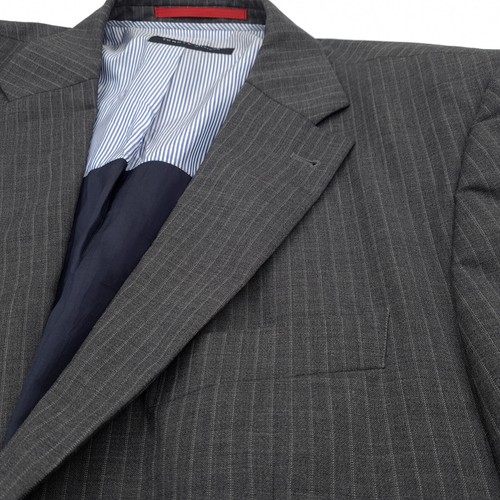 Tommy Hilfiger Suit Virgin Wool Gray Ki9 Size EU 54 UK/US 44 - Picture 7 of 12