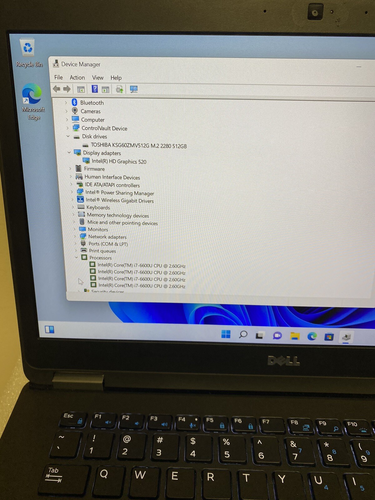 Dell Latitude E7470 Ultrabook Core i7-6600U 2.6 GHz 16 GB 512 GB SSD Win 11 - Picture 8 of 10