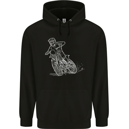 Motocross Bike Line Drawing Dirt bike MotoX Childrens Kids Hoodie - Picture 16 of 84