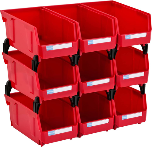 Small Parts Organizer Wall Mounted Hanging Bins Parts Storage Organizer Garage S - Picture 9 of 12