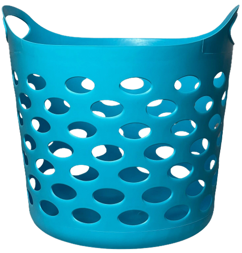 Laundry Basket Washing Hamper Dirty Clothes Storage Flexible Plastic Bin 30 Ltr - Picture 10 of 113