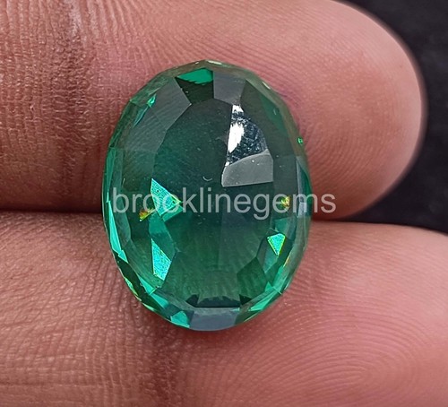 Piedra preciosa suelta natural 14,80 quilates Zambia verde esmeralda climatizada EGL forma ovalada 4 RDM - Imagen 4 de 8