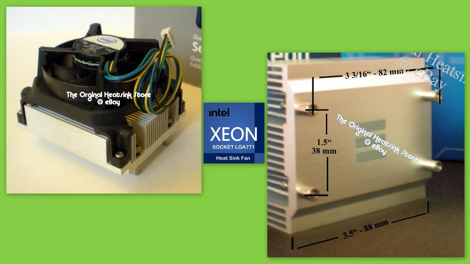 Xeon Heatsink CPU Cooler Fan for E5405 E5410 Socket J LGA771 Server Workstation - Image 3 of 4