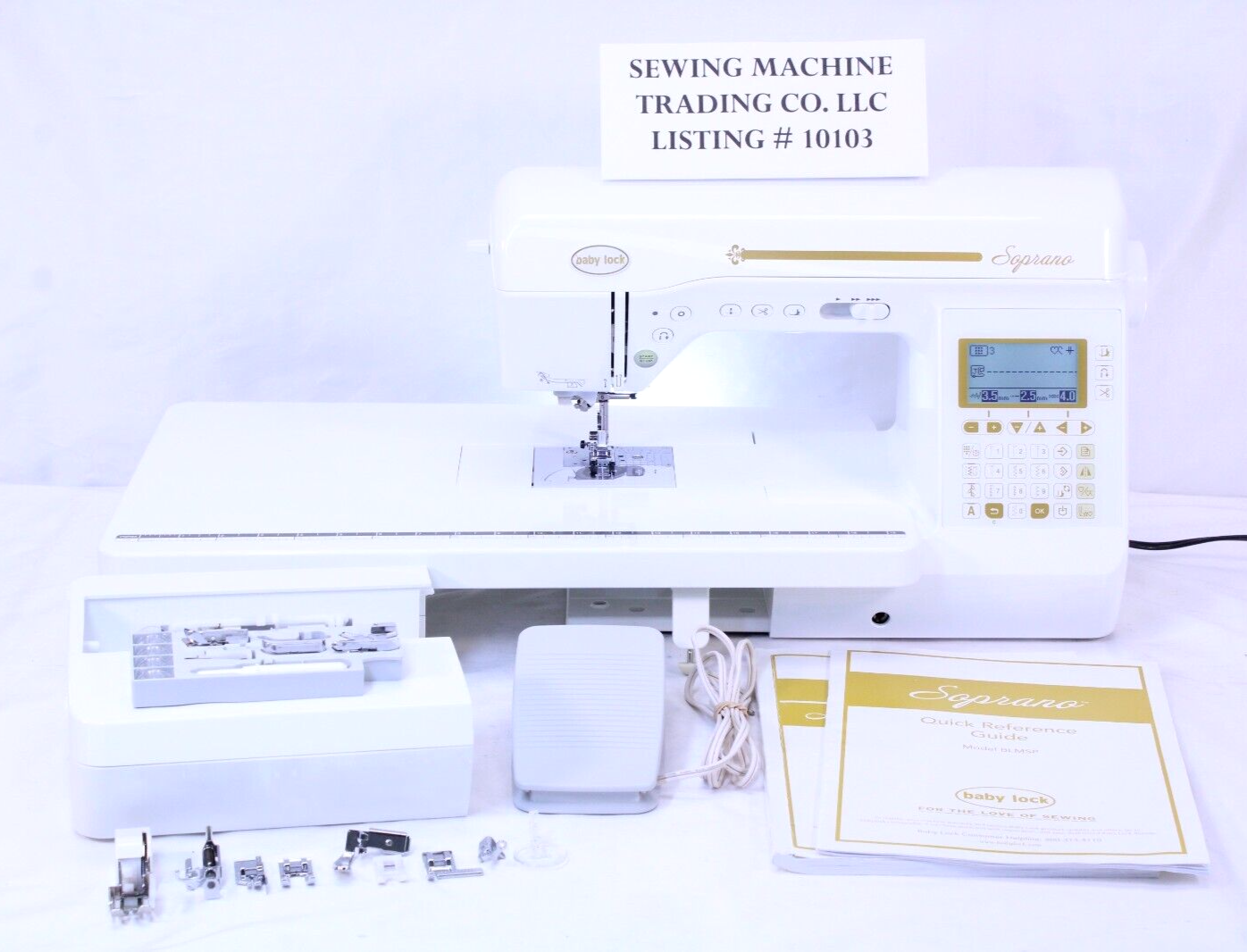 MINT BABY LOCK SOPRANO SEWING & QUILTING MACHINE ONLY 72 HRS! SHIPS
