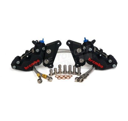 Brembo P4 30/34 Black Caliper Conversion Kit for Suzuki TL1000R 1998-2002 - Picture 1 of 6
